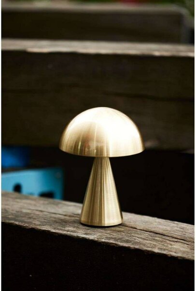 Hübsch Lampada da tavolo Mush, dimmerabile, Ottone / Oro, Soggiorno / Sala da pranzo, Metallo, Design, Lampada da tavolo