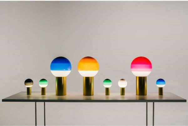MARSET Lampada da tavolo di design Dipping Light, dimmerabile, Verde, Soggiorno / Sala da pranzo, Vetro, Design, Lampada da tavolo