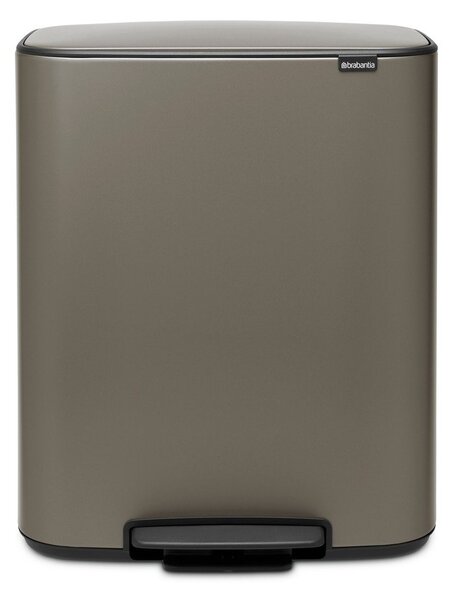 Bidone grigio in acciaio 60 l Bo - Brabantia