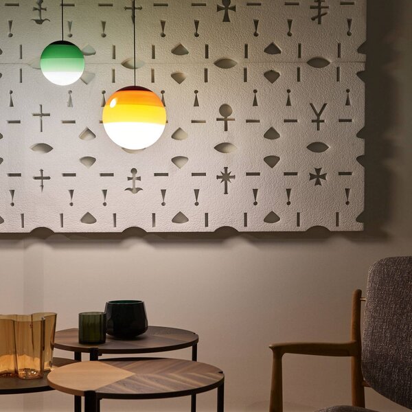 MARSET Lampada a sospensione Dipping Light, dimmerabile, Verde, Soggiorno / Sala da pranzo, Vetro, Design, Lampada a sospensione