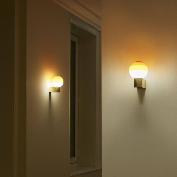 MARSET Applique da parete di design Dipping Light A1, dimmerabile, Ottone / Oro, Soggiorno / Sala da pranzo, Metallo, Design, Applique