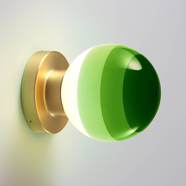 MARSET Applique da parete di design Dipping Light A2, dimmerabile, Ottone / Oro, Soggiorno / Sala da pranzo, Metallo, Design, Applique