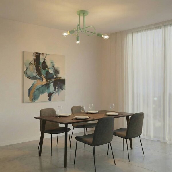 Plafoniera soffitto Oxford HELAM, dimmerabile, Verde, Soggiorno / Sala da pranzo, Metallo, Moderno, Plafoniera