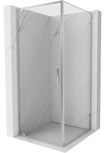 Mexen Exo-BR cabina doccia a battente 90 x 90 cm, trasparente, cromato - 8181-090-090-01-00