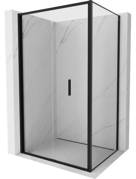 Mexen Exo cabina doccia pieghevole 70 x 100 cm, trasparente, nero - 816-070-100-70-00