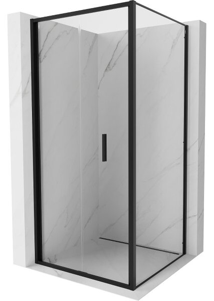 Mexen Exo cabina doccia pieghevole 80 x 80 cm, trasparente, nero - 816-080-080-70-00