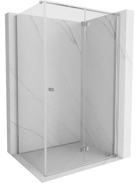 Mexen Mist-F cabina doccia pieghevole destra 100 x 70 cm, trasparente, cromato - 8A6T-100-070-01-00-P
