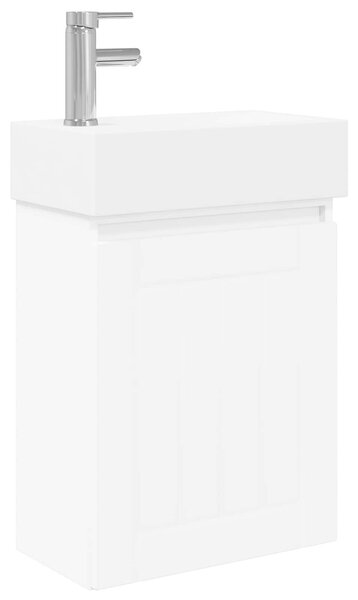 Mobile bagno con rubinetto Bianco 45,5 x 25,5 x 84 cm