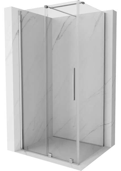 Mexen Velar cabina doccia scorrevole 120 x 90 cm, trasparente, cromo - 871-120-090-01-01