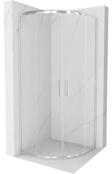 Mexen Rio cabina doccia semicircolare 70 x 70 cm, trasparente, cromo - 863-070-070-01-00