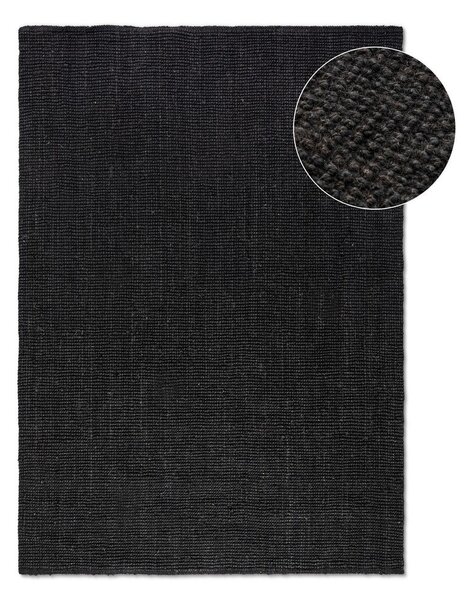 Tappeto nero in iuta 190x280 cm Bouclé – Hanse Home