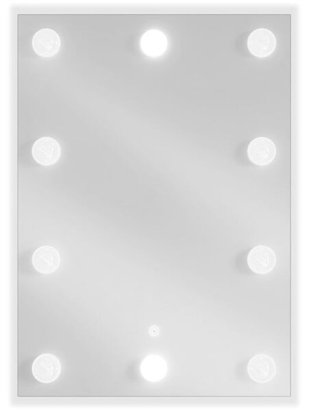Mexen Dona specchio da bagno retroilluminato 50 x 70 cm, LED 6000K, antiappannamento - 9818-050-070-611-00