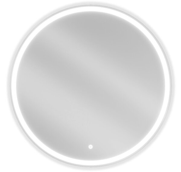 Mexen Gobi specchio da bagno illuminato, rotondo 80 cm, LED 6000K, antiappannamento - 9801-080-080-611-00