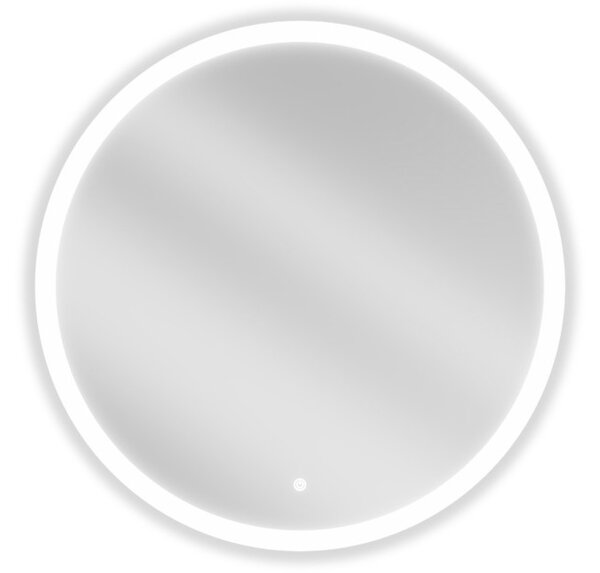 Mexen Oro specchio da bagno illuminato, rotondo 80 cm, LED 6000K, antinebbia - 9824-080-080-611-00