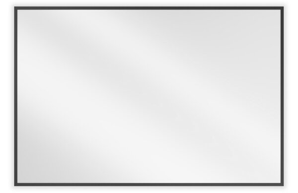 Mexen Loft specchio da bagno rettangolare 90 x 60 cm, cornice nera - 9852-090-060-000-70