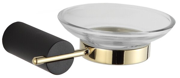 Mexen Aron porta sapone, nero/oro - 7088139-57