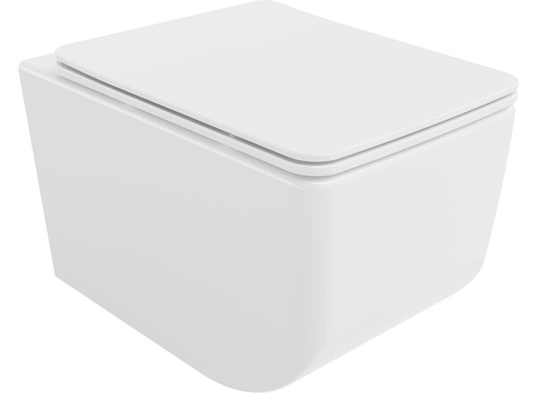 Mexen Vera wc rimless con copriwater a chiusura rallentata slim, duroplast, bianco - 30164000