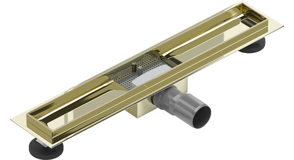Mexen Flat corpo per scarico lineare 60 cm, oro - 1515060
