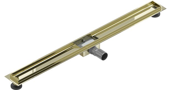Mexen Flat carcassa per scarico lineare 90 cm, oro - 1515090