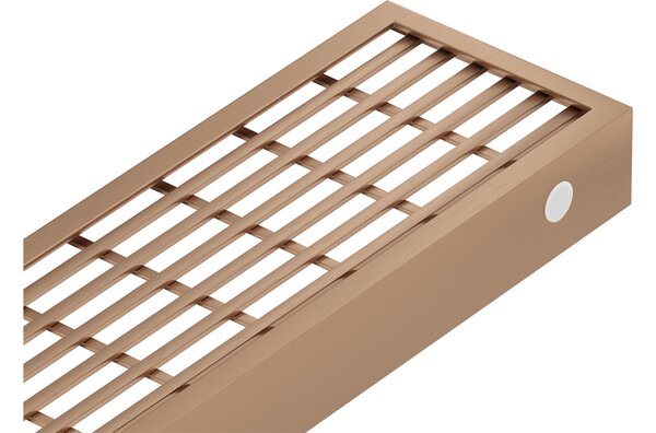 Mexen Flat M33 copertura per scarico lineare 50 cm, rame spazzolato - 1C33050