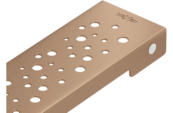 Mexen Flat M12 copertura per scarico lineare 50 cm, rame spazzolato - 1C21050