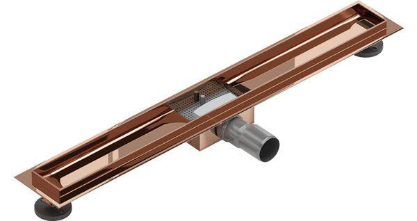 Mexen Flat corpo per scarico lineare 80 cm, oro rosa - 1615080