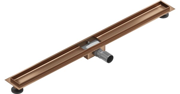 Mexen Flat corpo per scarico lineare 90 cm, rame spazzolato - 1C15090