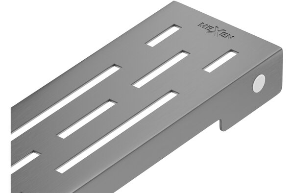 Mexen Flat M01 copertura per scarico lineare 60 cm, grigio canna di fucile spazzolato - 1E20060