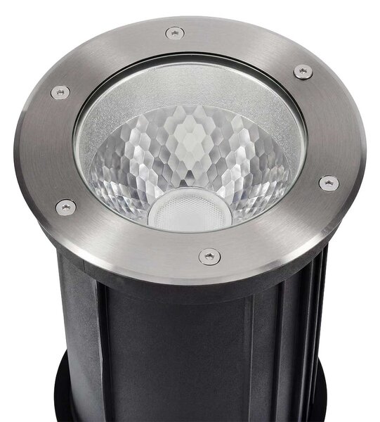 Faro interrato con base E27 - per lampade PAR30 e PAR38 - Doppio Pressacavo