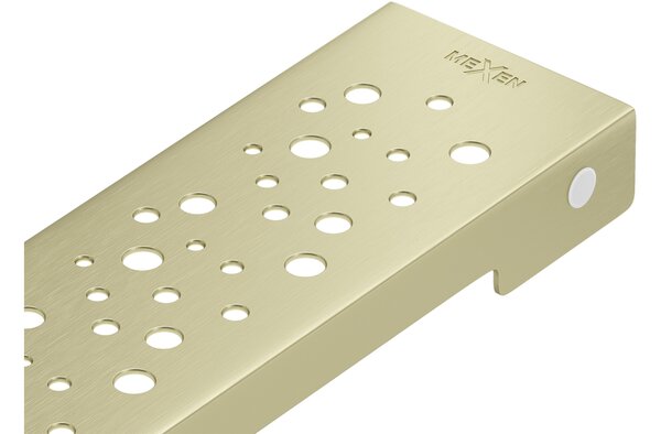 Mexen Flat M12 copertura per scarico lineare 50 cm, oro spazzolato - 1A21050