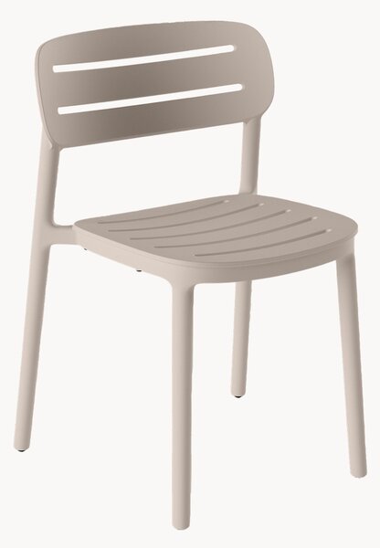 Set di 4 sedie da giardino impilabili Croisette