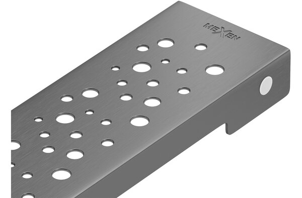 Mexen Flat M12 copertura per scarico lineare 50 cm, grigio scuro spazzolato - 1E21050