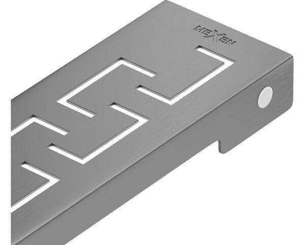 Mexen Flat M15 copertura per scarico lineare 50 cm, grigio canna spazzolato - 1E24050
