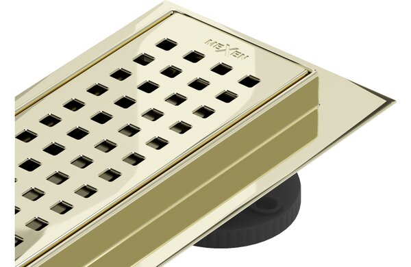 Mexen Flat 360° M08 scarico lineare girevole 50 cm, oro - 1525050-40