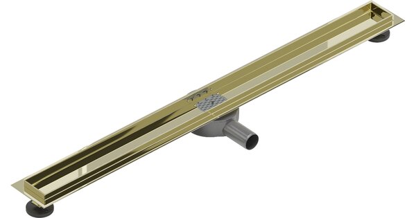 Mexen Flat 360° corpo per scarico lineare girevole 80 cm, oro - 1540080