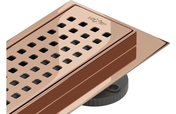 Mexen Flat 360° M08 scarico lineare rotante 50 cm, oro rosa - 1625050-40