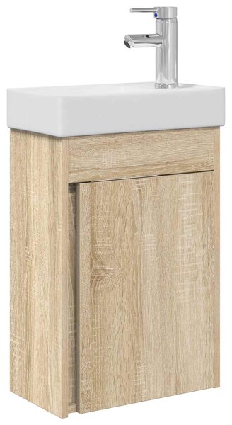 Mobile bagno con rubinetto Rovere Sonoma 40,5 x 22,5 x 62 cm