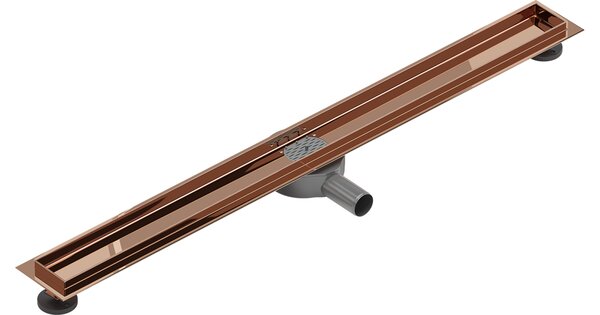 Mexen Flat 360° corpo per scarico lineare rotante 80 cm, oro rosa - 1640080