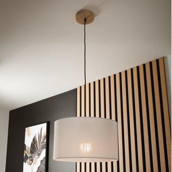 Lampadario a cavo ANTONIO 1xE27/60W/230V rovere