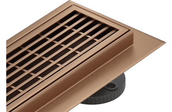 Mexen Flat 360° M33 scarico lineare rotante 50 cm, rame spazzolato - 1C33050-40