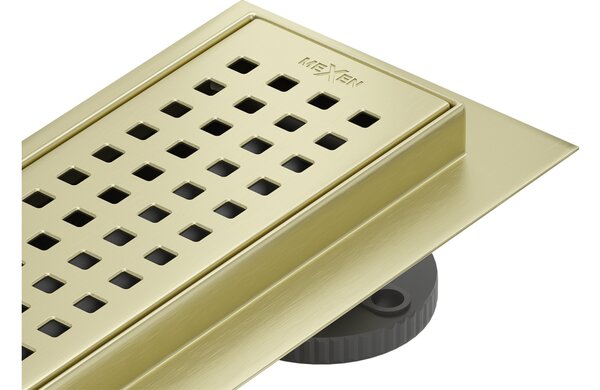 Mexen Flat 360° M08 scarico lineare rotativo 60 cm, oro spazzolato - 1A25060-40