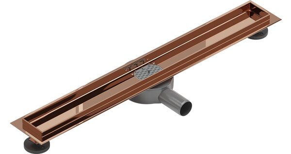Mexen Flat 360° corpo per scarico lineare girevole 50 cm, oro rosa - 1640050
