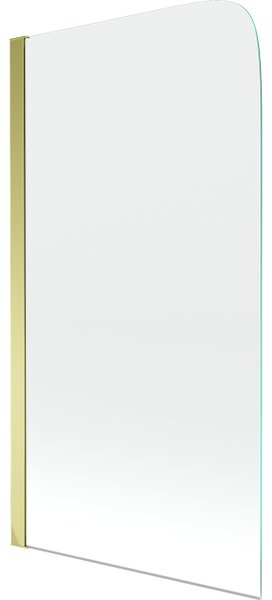 Mexen Felix paravento da vasca 1-anta 70 x 140 cm, trasparente, oro - 890-070-001-50-00