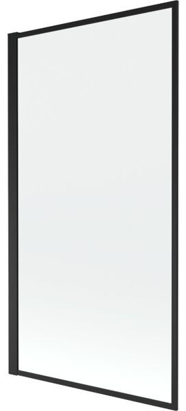 Mexen Alex paratia vasca da bagno a 1 anta 80 x 140 cm, cornice nera fissa - 893-080-000-70-70