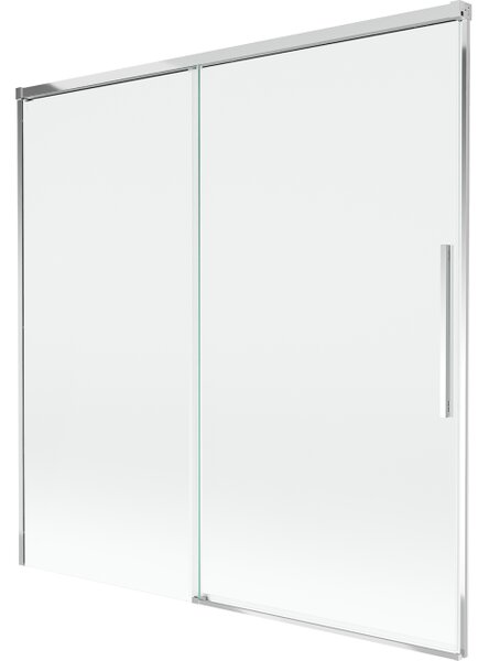 Mexen Rox paratia vasca da bagno 2-ante scorrevole 160 x 150 cm, trasparente, cromo - 8C9-160-001-01-00