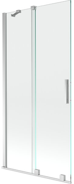 Mexen Velar paravento doccia scorrevole a 2 ante 95 x 150 cm, trasparente, cromo - 896-095-000-01-01