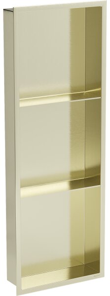 Mexen X-Wall-R mensola a nicchia con flangia e mensola 90 x 30 cm, oro spazzolato - 1950903010S
