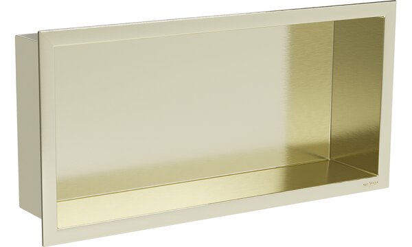 Mexen X-Wall-R mensola incassata con flangia 45 x 20 cm, oro spazzolato - 1950452010