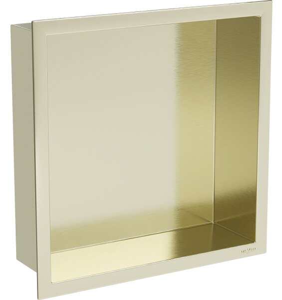Mexen X-Wall-R mensola a nicchia con cornice 30 x 30 cm, oro spazzolato - 1950303010