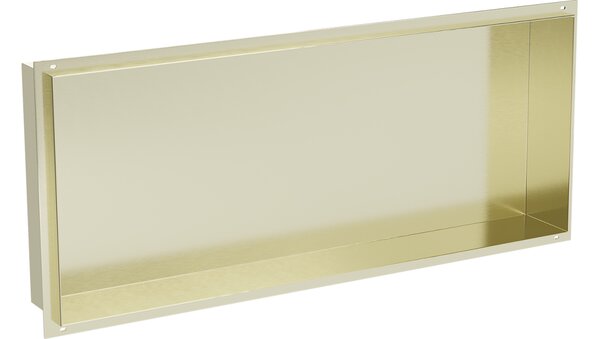 Mexen X-Wall-NR mensola incassata senza cornice 75 x 30 cm, oro spazzolato - 1951753010